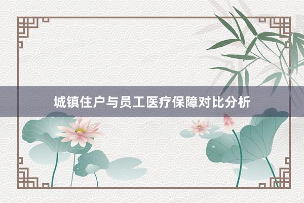 城镇住户与员工医疗保障对比分析